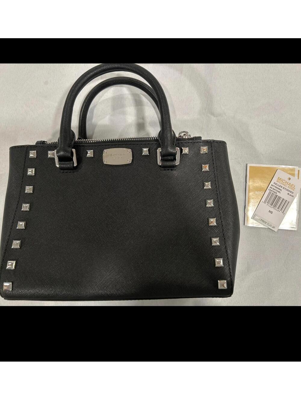 Michael Kors Kellen Studded Leather XS Satchel
